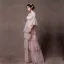 Moderne / Mode Perle Rose Transparentes Robe De Soirée 2019 Princesse Encolure Dégagée Manches de cloche Appliques En Dentelle Perlage Longue Volants en Cascade Dos Nu Robe De Ceremonie