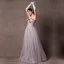 Elegant Lavendel Ballkjoler 2019 Prinsesse Kjæreste Uten Ermer Appliques Blonder Lange Buste Ryggløse Formelle Kjoler