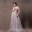 Elegant Lavendel Ballkjoler 2019 Prinsesse Kjæreste Uten Ermer Appliques Blonder Lange Buste Ryggløse Formelle Kjoler