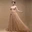 Charming Gold Prom Dresses 2019 A-Line / Princess Sleeveless Spaghetti Straps Appliques Lace Court Train Ruffle Backless Formal Dresses