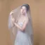 Elegant Grey Prom Dresses 2019 A-Line / Princess Shoulders Sleeveless Appliques Lace Sweep Train Ruffle Backless Formal Dresses