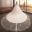 Charmant Ivoire Transparentes Robe De Mariée 2019 Robe Boule V-Cou Sans Manches Dos Nu Appliques En Dentelle Fleur Perle Perlage Watteau Train Volants