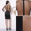 Unique Noire Transparentes Robe De Soirée 2019 Encolure Dégagée 3/4 Manches Forme de coeur Faux Diamant Courte Robe De Ceremonie