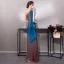 Bling Bling Bleu D'encre Paillettes Robe De Soirée 2019 Trompette / Sirène Une épaule Sans Manches Longue Volants Robe De Ceremonie