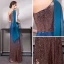 Bling Bling Bleu D'encre Paillettes Robe De Soirée 2019 Trompette / Sirène Une épaule Sans Manches Longue Volants Robe De Ceremonie
