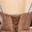 Modern / Fashion Champagne Evening Dresses  2019 A-Line / Princess Sleeveless Shoulders Glitter Sequins Floor-Length / Long Ruffle Backless Formal Dresses