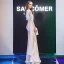 Modern / Fashion Evening Dresses  2019 Trumpet / Mermaid Scoop Neck Long Sleeve Floor-Length / Long Ruffle Backless Formal Dresses