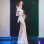 Elegant Evening Dresses  2019 Trumpet / Mermaid Off-The-Shoulder Short Sleeve Floor-Length / Long Ruffle Backless Formal Dresses