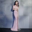 Sexy Transparentes Robe De Soirée 2019 Trompette / Sirène Encolure Dégagée Sans Manches Longue Volants Robe De Ceremonie