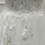 Élégant Ivoire Transparentes Robe De Mariée 2019 Princesse Encolure Dégagée Manches Longues Dos Nu Appliques En Dentelle Faux Diamant Perlage Perle Tribunal Train Volants