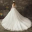 Charming Ivory See-through Wedding Dresses 2019 Ball Gown Scoop Neck Long Sleeve Backless Appliques Lace Beading Pearl Chapel Train Ruffle