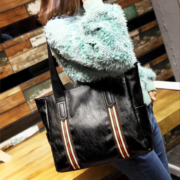 Moda Czarne Naszywka Torby naramienne 2021 PU Torby Damskie