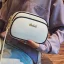 Modest / Simple Ink Blue Square Messenger Bag Crossbody Bags 2021 PU Casual Women's Bags