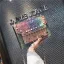 Sparkly Multi-Colors Square Messenger Bag 2021 PU Rhinestone Women's Bags