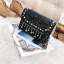 Sparkly Multi-Colors Square Messenger Bag 2021 PU Rhinestone Women's Bags