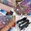 Sparkly Multi-Colors Square Messenger Bag 2021 PU Rhinestone Women's Bags
