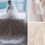 Illusion Champagne La Mariée Robe De Mariée 2021 Princesse Transparentes Encolure Dégagée Gonflée Manches Courtes Dos Nu Appliques En Dentelle Perlage Tribunal Train Volants