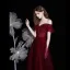 High-end Burgundy Dancing Prom Dresses 2021 A-Line / Princess Off-The-Shoulder Short Sleeve Beading Glitter Tulle Floor-Length / Long Ruffle Backless Formal Dresses