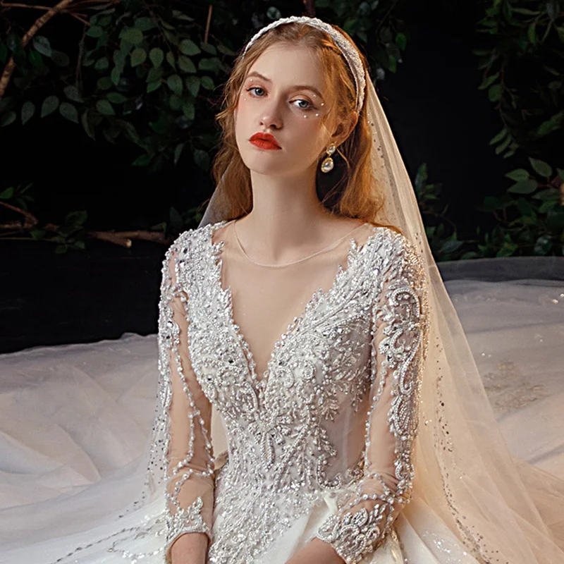 slim fit dress slacks A-line Sparkly Sequin Spaghetti Straps Unique Beach Wedding Dresses, B –  bridalsew main image 0