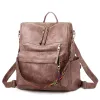Fashion Brown Square Backpacks 2021 PU Women's Bags