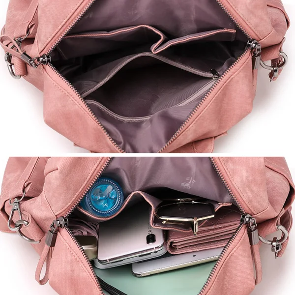 Chic / Belle Rougissant Rose Sacs à dos 2021 Toile Sacs Pour Femmes