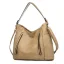 Vintage / Retro Khaki Shoulder Bags Messenger Bag 2021 PU Casual Women's Bags