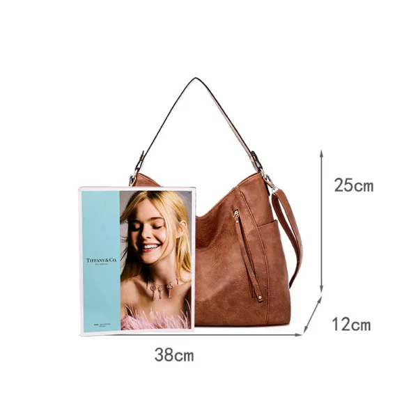 Vintage / Retro Khaki Shoulder Bags Messenger Bag 2021 PU Casual Women's Bags