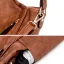 Vintage / Retro Khaki Shoulder Bags Messenger Bag 2021 PU Casual Women's Bags