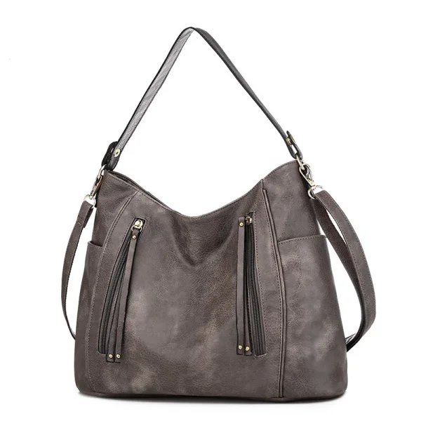 Vintage / Retro Khaki Shoulder Bags Messenger Bag 2021 PU Casual Women's Bags