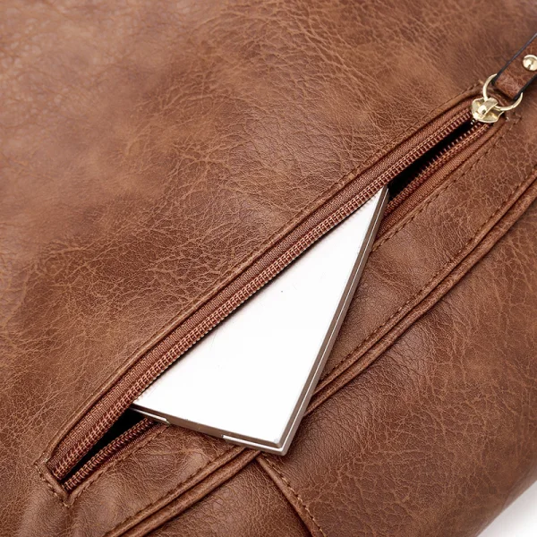Vintage / Retro Khaki Shoulder Bags Messenger Bag 2021 PU Casual Women's Bags