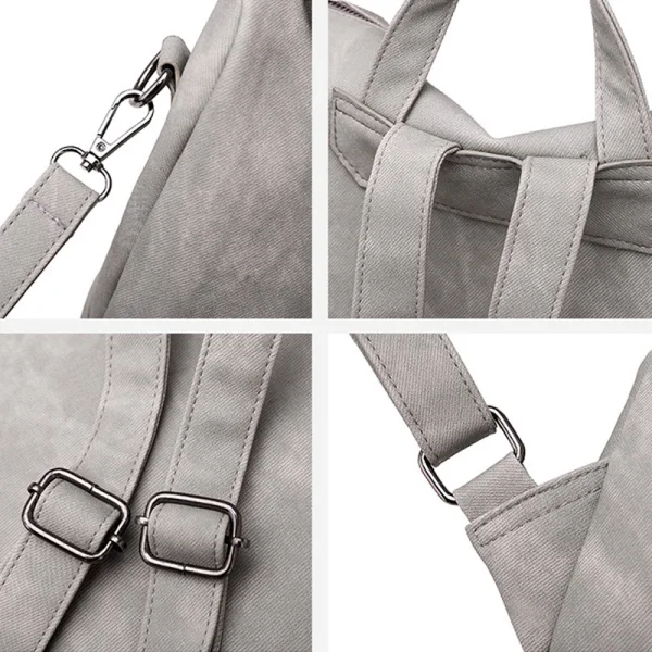 Mode Gris Toile Sacs à dos Sacs à bandoulière 2021 Carrés Sacs Pour Femmes