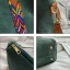 Fashion Dark Green Suede Square Shoulder Bags Messenger Bag Handbag 2021 Casual Women's Bags