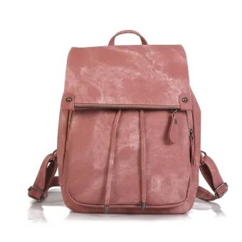 Chic Beautiful Pearl Pink Canvas Backpacks 2021 Casual Women S Bags