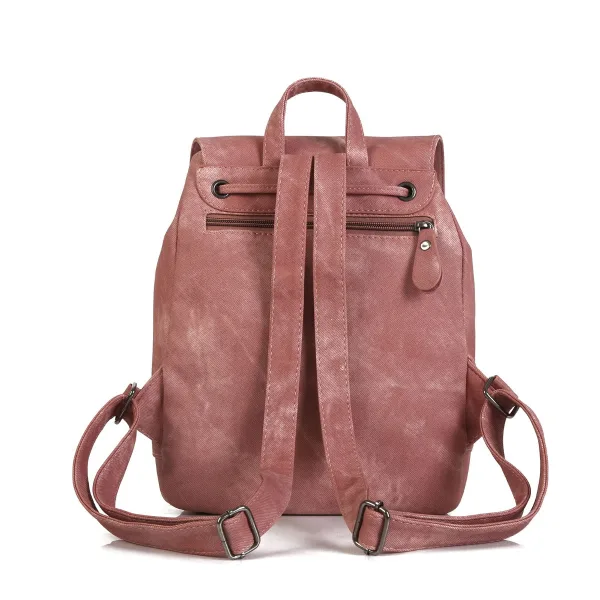 Snygga / Fina Pärla Rosa Canvas Ryggsäckar 2021 Casual Damväskor