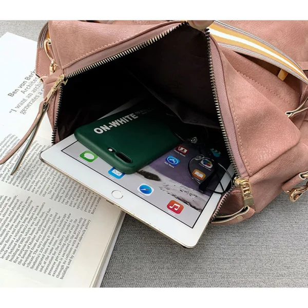 Chic / Beautiful Pearl Pink Backpacks Shoulder Bags 2021 PU Casual Women's Bags