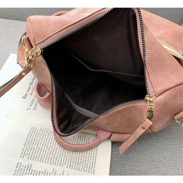 Chic / Beautiful Pearl Pink Backpacks Shoulder Bags 2021 PU Casual Women's Bags