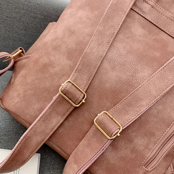 Chic / Beautiful Pearl Pink Backpacks Shoulder Bags 2021 PU Casual Women's Bags