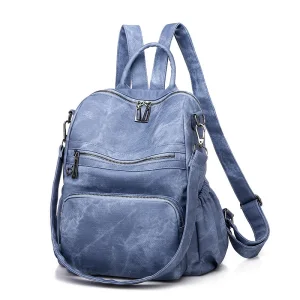 Mode Océan Bleu Toile Sacs À Dos Sacs À Bandoulière 2021 Désinvolte Sacs Pour Femmes