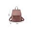Vintage Bruin Rugzakken 2021 PU Toevallig Dames Tassen