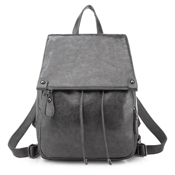 Vintage Bruin Rugzakken 2021 PU Toevallig Dames Tassen