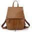 Vintage Bruin Rugzakken 2021 PU Toevallig Dames Tassen