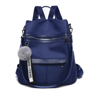 Mode Bleu Roi Toile Sacs À Dos 2021 Désinvolte Sacs Pour Femmes