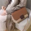 Modest / Simple Brown Square Messenger Bag Crossbody Bags Handbag 2021 PU Women's Bags