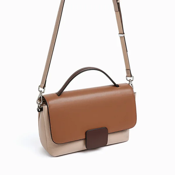 Modest / Simple Brown Square Messenger Bag Crossbody Bags Handbag 2021 PU Women's Bags