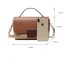 Modest / Simple Brown Square Messenger Bag Crossbody Bags Handbag 2021 PU Women's Bags