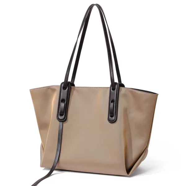 Modest / Simple Black Waterproof Canvas Shopping Bag Shoulder Bags 2021 Square Casual Women's Bags