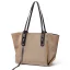 Modest / Simple Black Waterproof Canvas Shopping Bag Shoulder Bags 2021 Square Casual Women's Bags