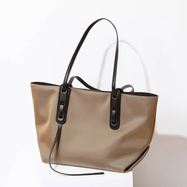 Modest / Simple Black Waterproof Canvas Shopping Bag Shoulder Bags 2021 Square Casual Women's Bags
