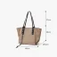 Modest / Simple Black Waterproof Canvas Shopping Bag Shoulder Bags 2021 Square Casual Women's Bags