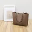 Modest / Simple Brown Square Tote Bag Shopping Bag Shoulder Bags 2021 Leather Women's Bags